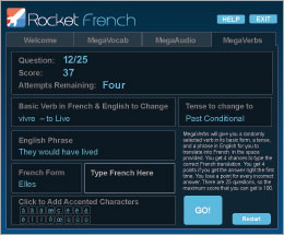 French MegaVerbs Screenshot