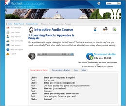 Rocket French Interactive Audio Course