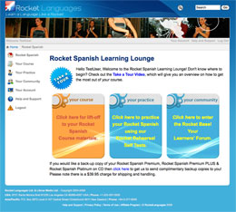 Rocket Spanish Learning Lounge Screen Shot
